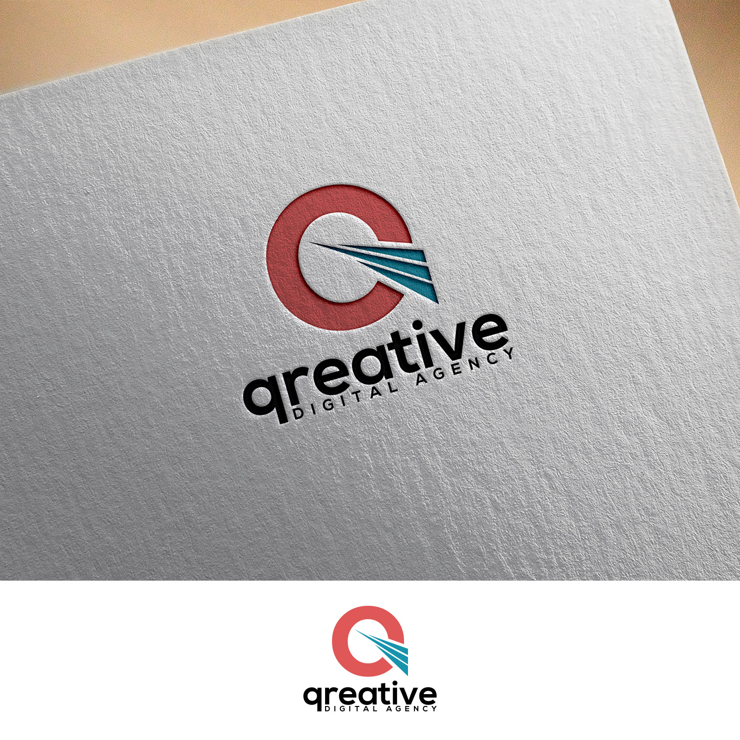 Logo Design by DesignDUO for Qreative | Design #23688859