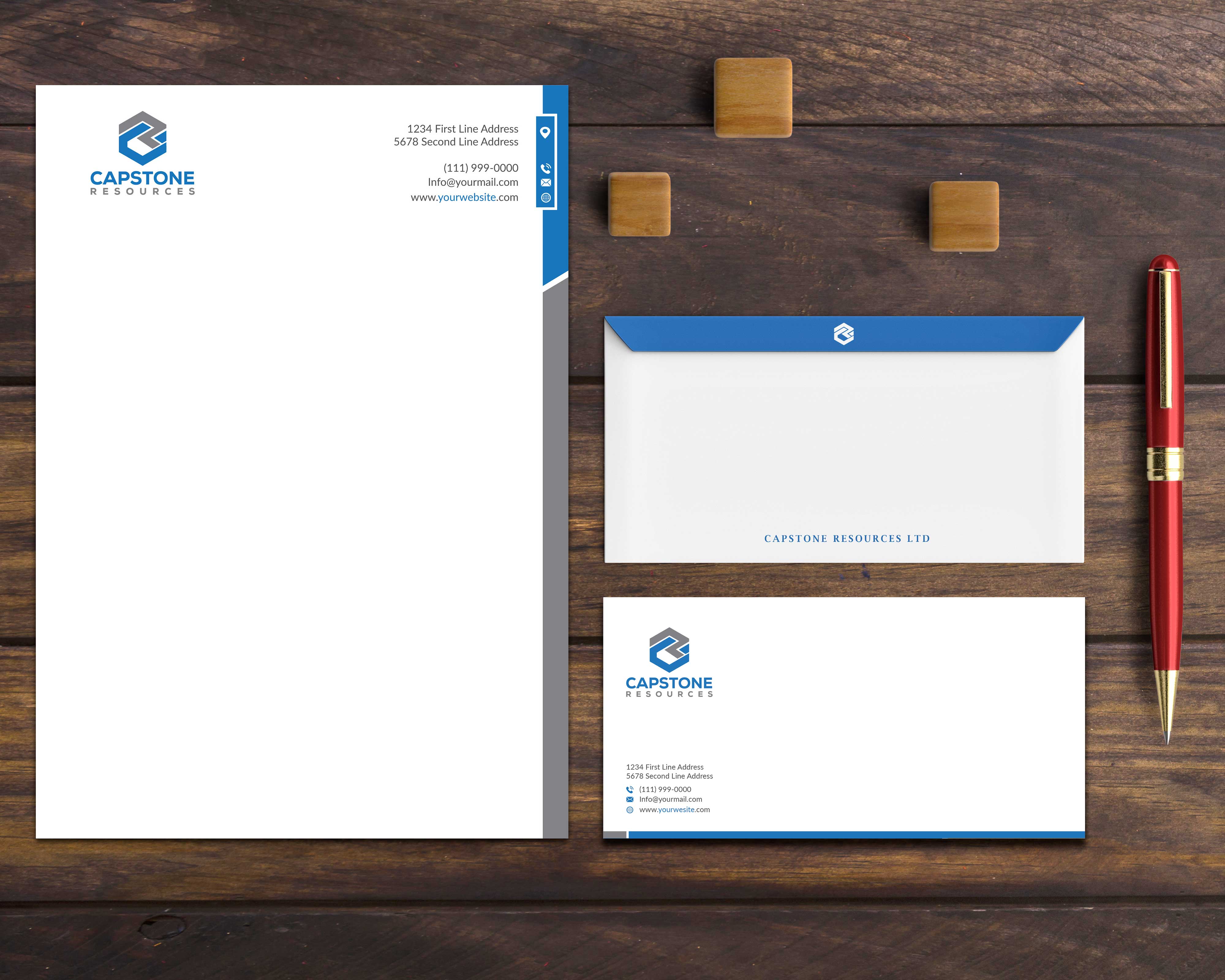 Stationery Design by Musa. A for this project | Design #23683558