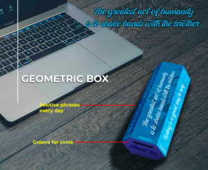 Coin Donation Box Home version ELEGANT | Diseño de Empaque por Al Pech