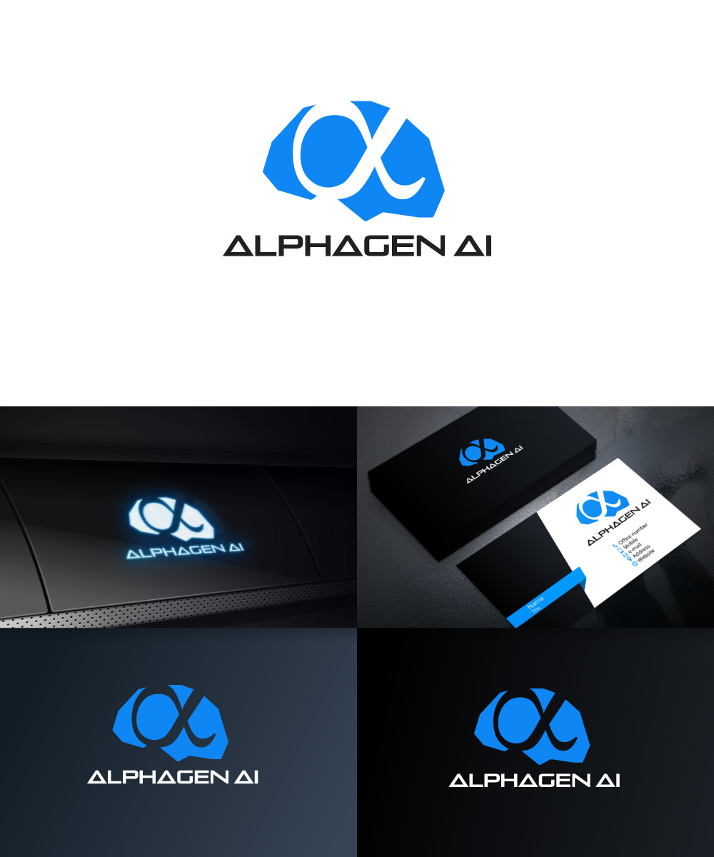 Logo Design by Sergio Coelho for ALPHAGEN AI | Design #23679788