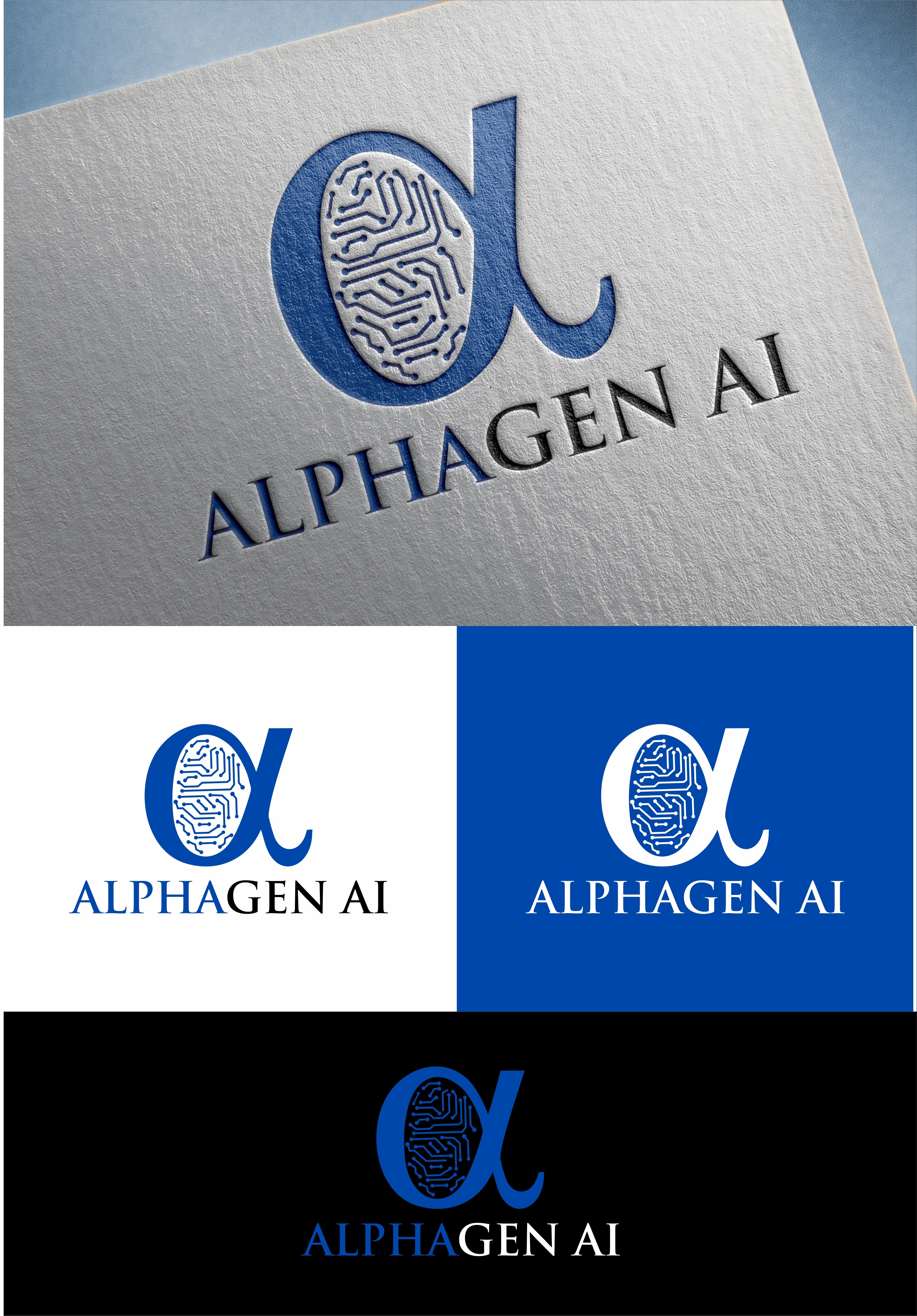 Logo Design by Babatunde 2 for ALPHAGEN AI | Design: #23674663