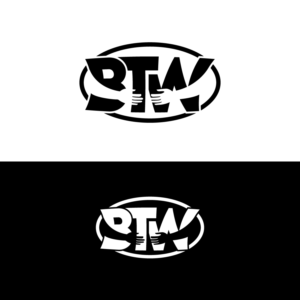 "BTW" (with hugging arm cut-out) | Logo Design by Graphic Bricks