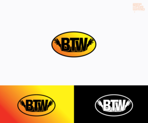 "BTW" (with hugging arm cut-out) | Diseño de Logo por step forward 2