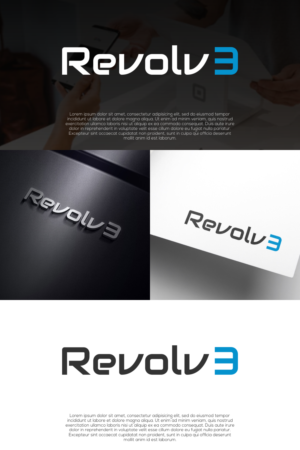 Revolv3 | Logo Design by untung bertubi-tubi