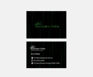 Restoration Online Business Cards | Business Card Design by senja