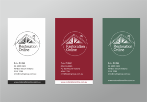 Restoration Online Business Cards | Business Card Design by Artissan