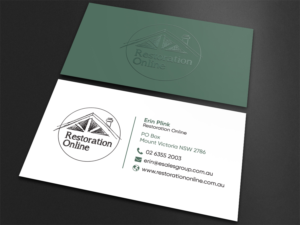 Restoration Online Business Cards | Business Card Design by Moumita_