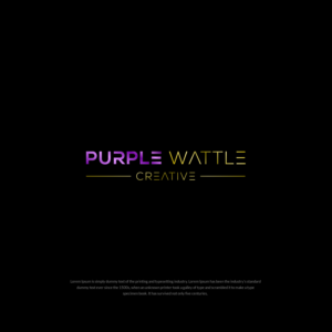 Logo Design by SL Designer for Purple Wattle Creative | Design: #23681001