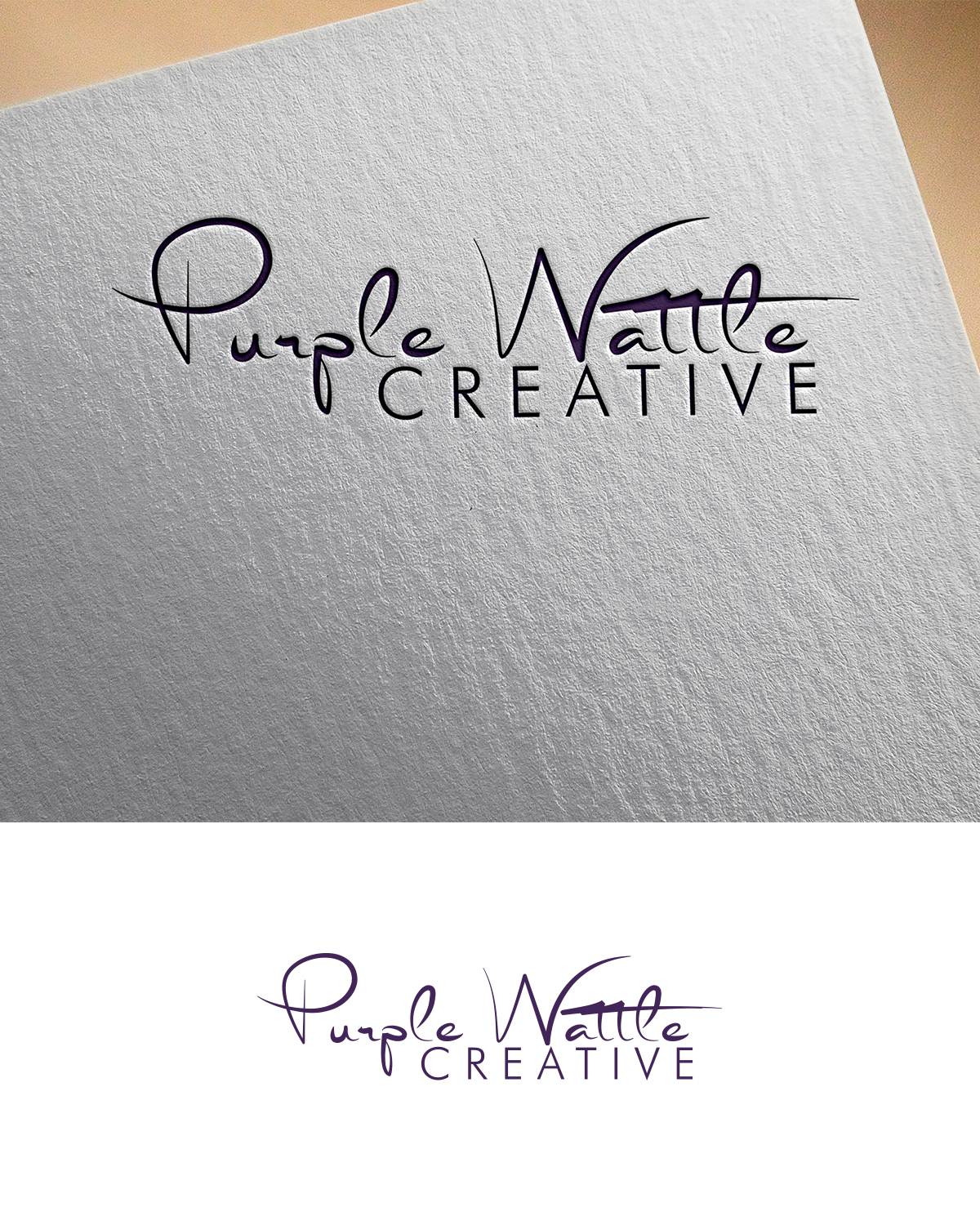 Logo Design by MDStudio for Purple Wattle Creative | Design: #23682287