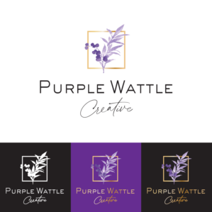 Logo Design by Samantha Ward Design for Purple Wattle Creative | Design: #23684523