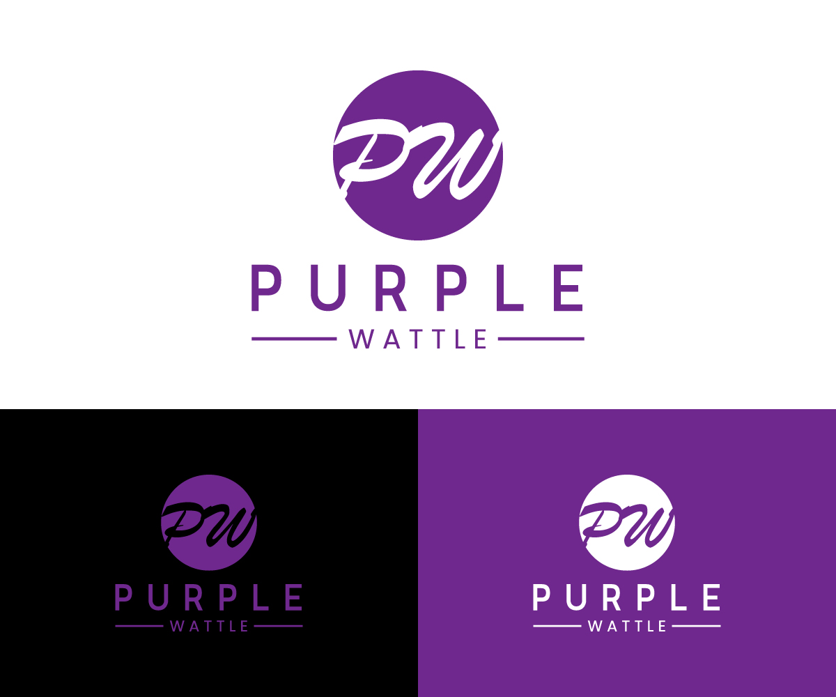 Logo Design by GoodTimes$$$ for Purple Wattle Creative | Design #23682402