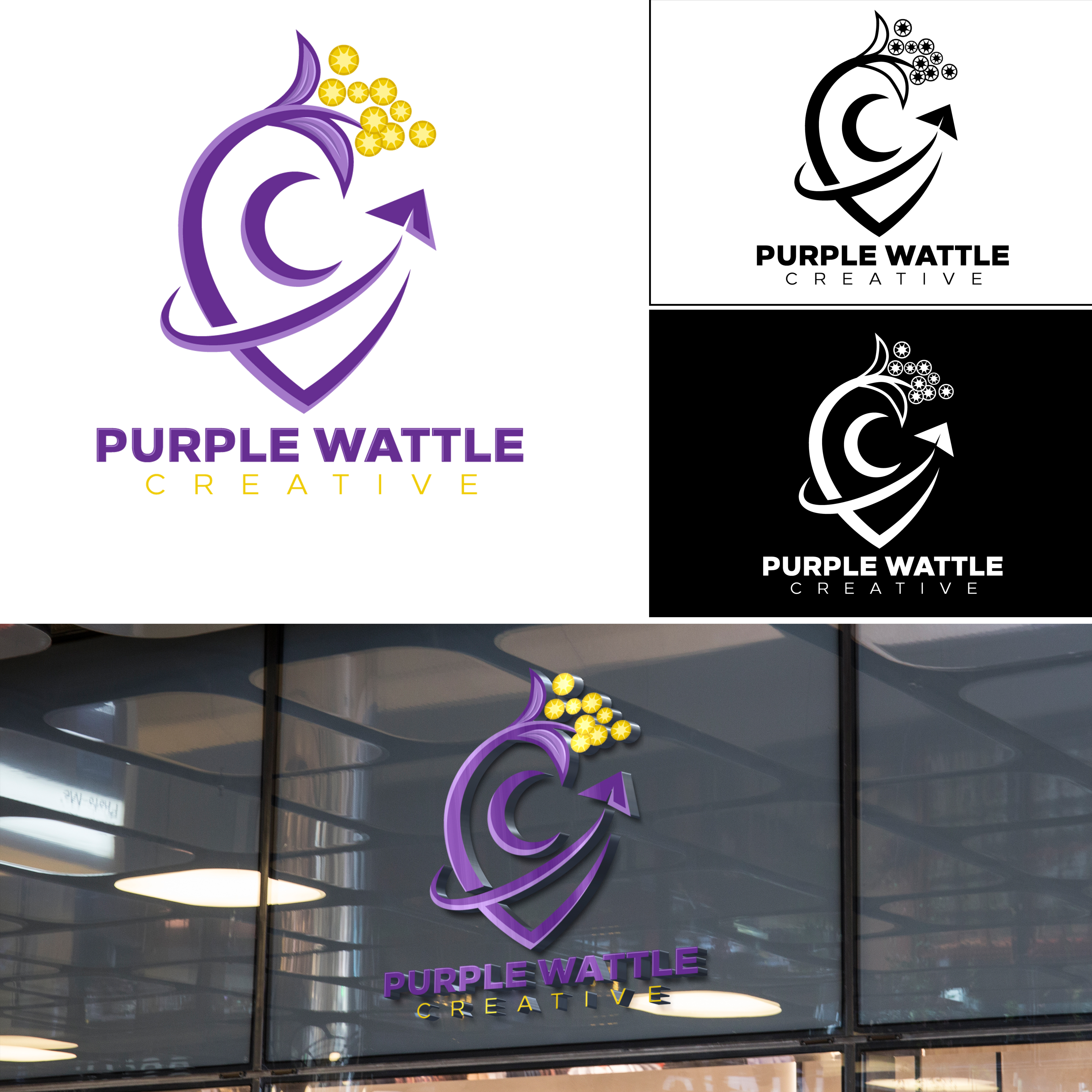 Design de Logo par Jose Alvin pour Purple Wattle Creative | Design #23685533
