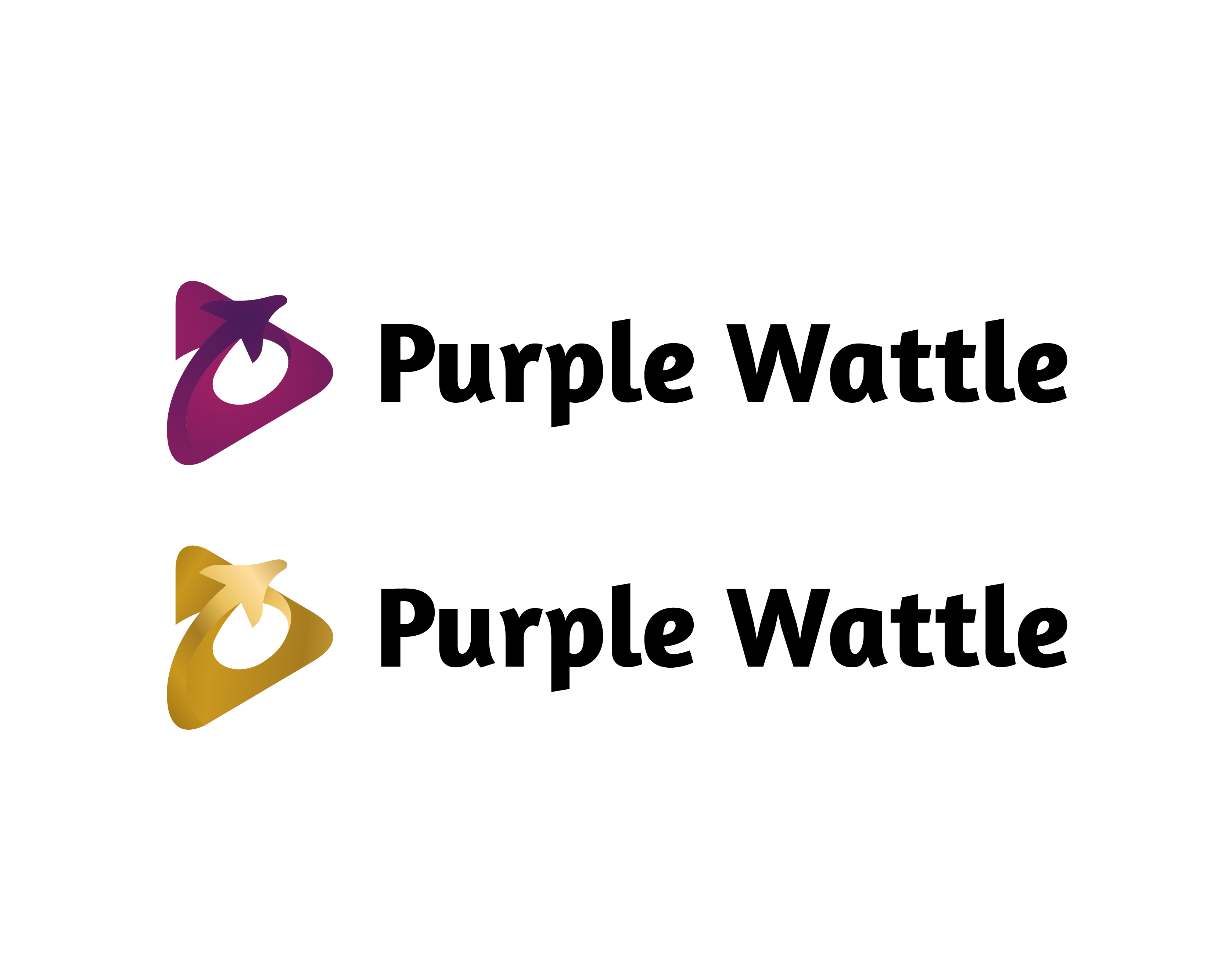 Logo Design by send_art007 2 for Purple Wattle Creative | Design #23681106