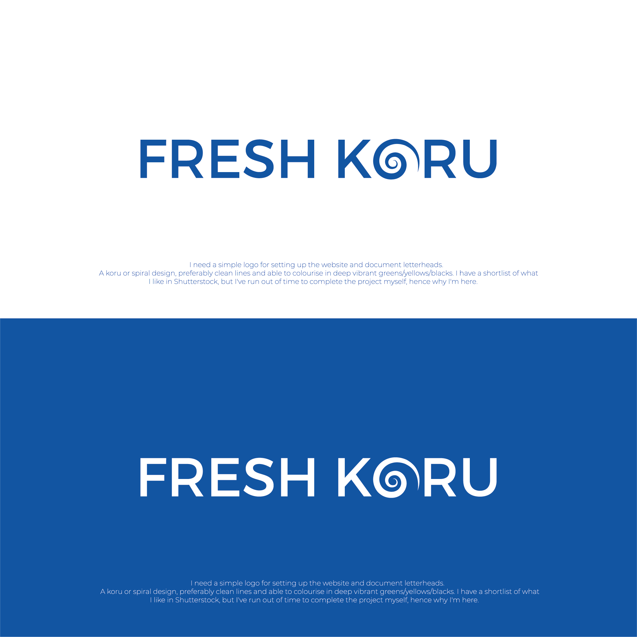 Logo Design by Ayub Zafar for Fresh Koru | Design #23696407