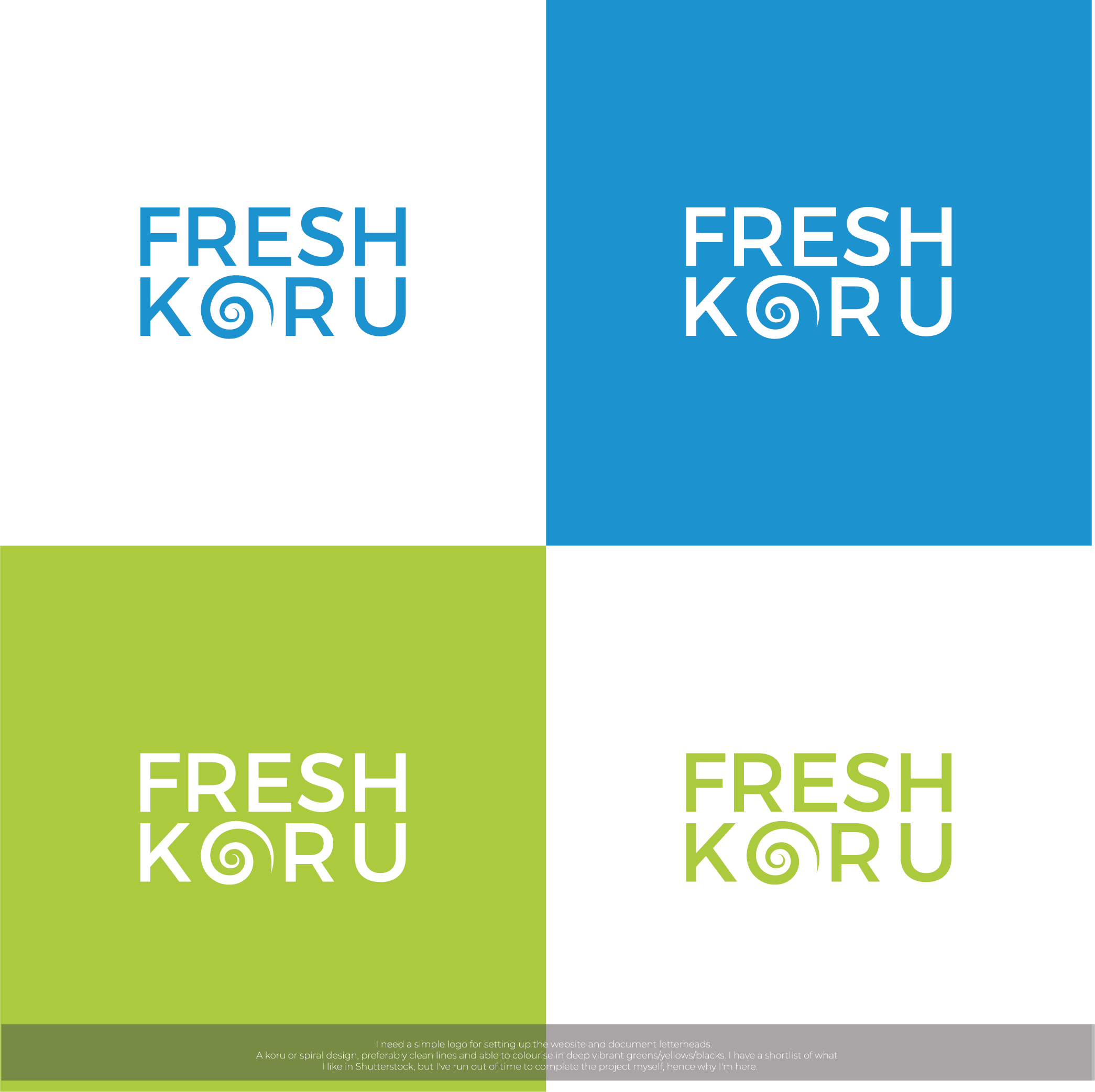 Logo Design by Ayub Zafar for Fresh Koru | Design #23696465
