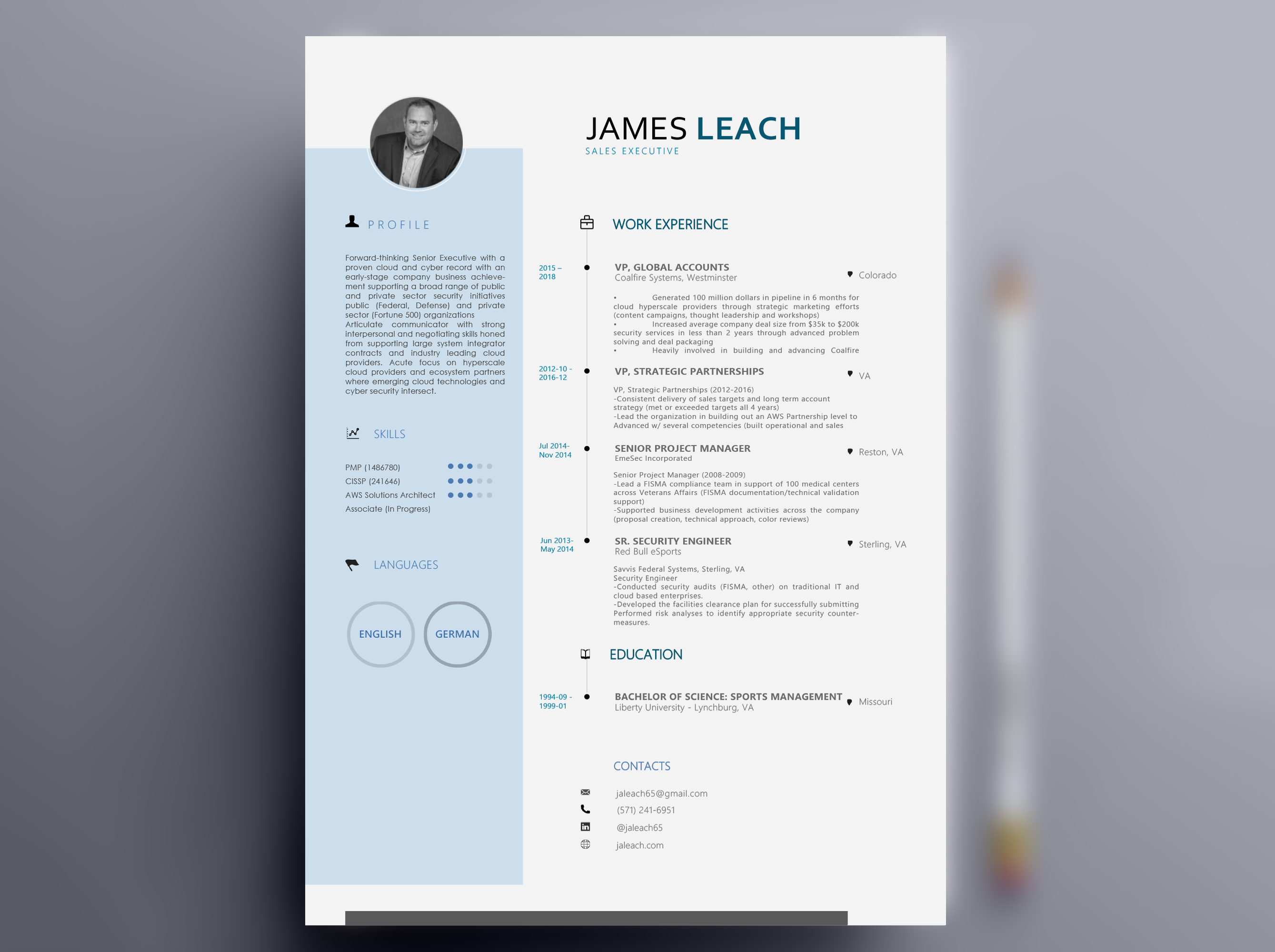 Resume Design by nafizrahat for this project | Design #23935592