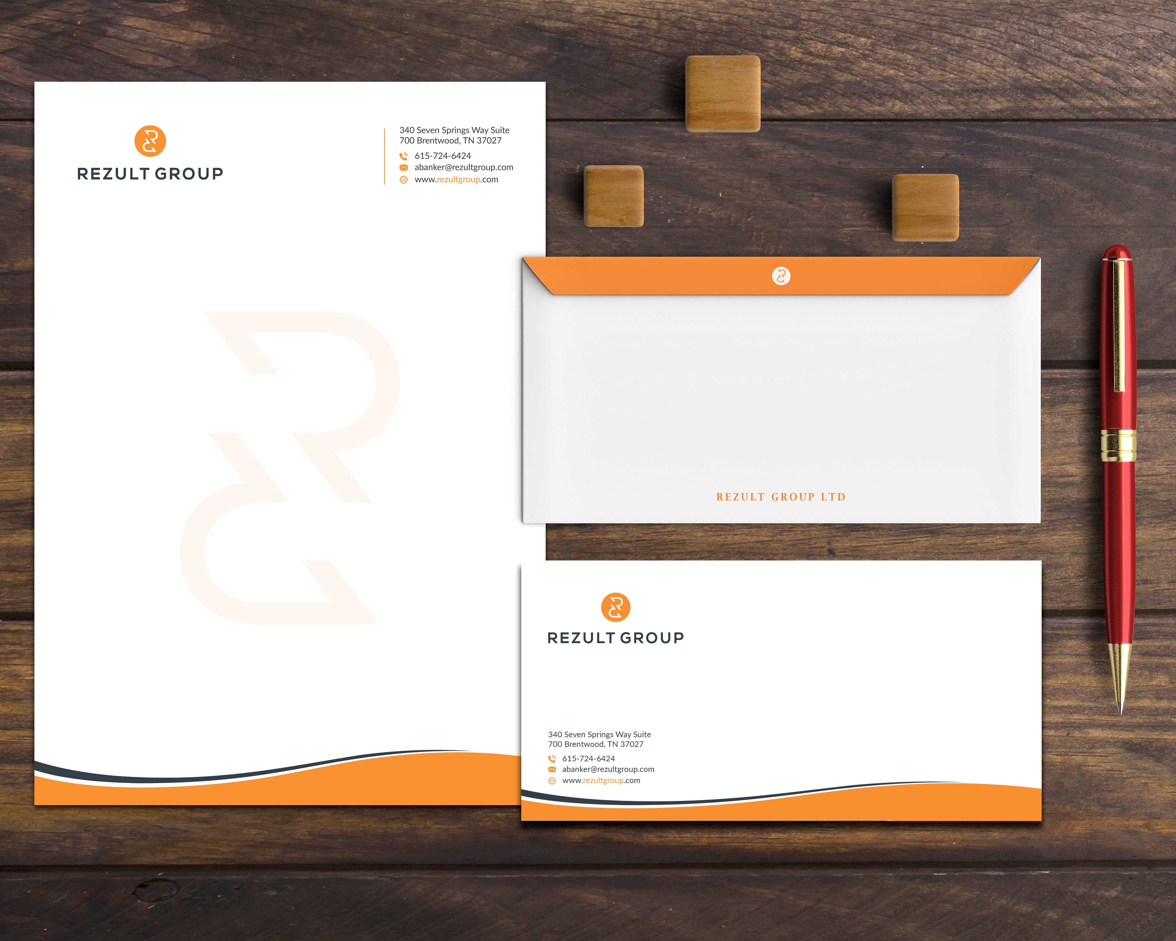 Stationery Design by Musa. A for this project | Design #23690409