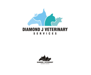 Logo Design by Falguni for Diamond J Veterinary Services | Design: #23715327