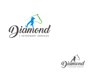 Logo Design by SUNEEEEEL for Diamond J Veterinary Services | Design: #23705206