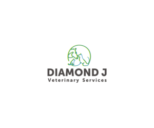 Logo Design by SUNEEEEEL for Diamond J Veterinary Services | Design: #23707489