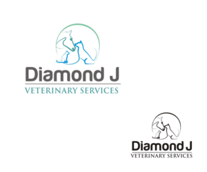 Logo Design by SUNEEEEEL for Diamond J Veterinary Services | Design: #23713733