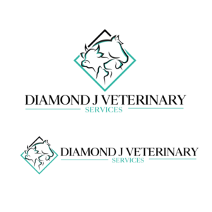 Logo Design by sherman for Diamond J Veterinary Services | Design: #23714834