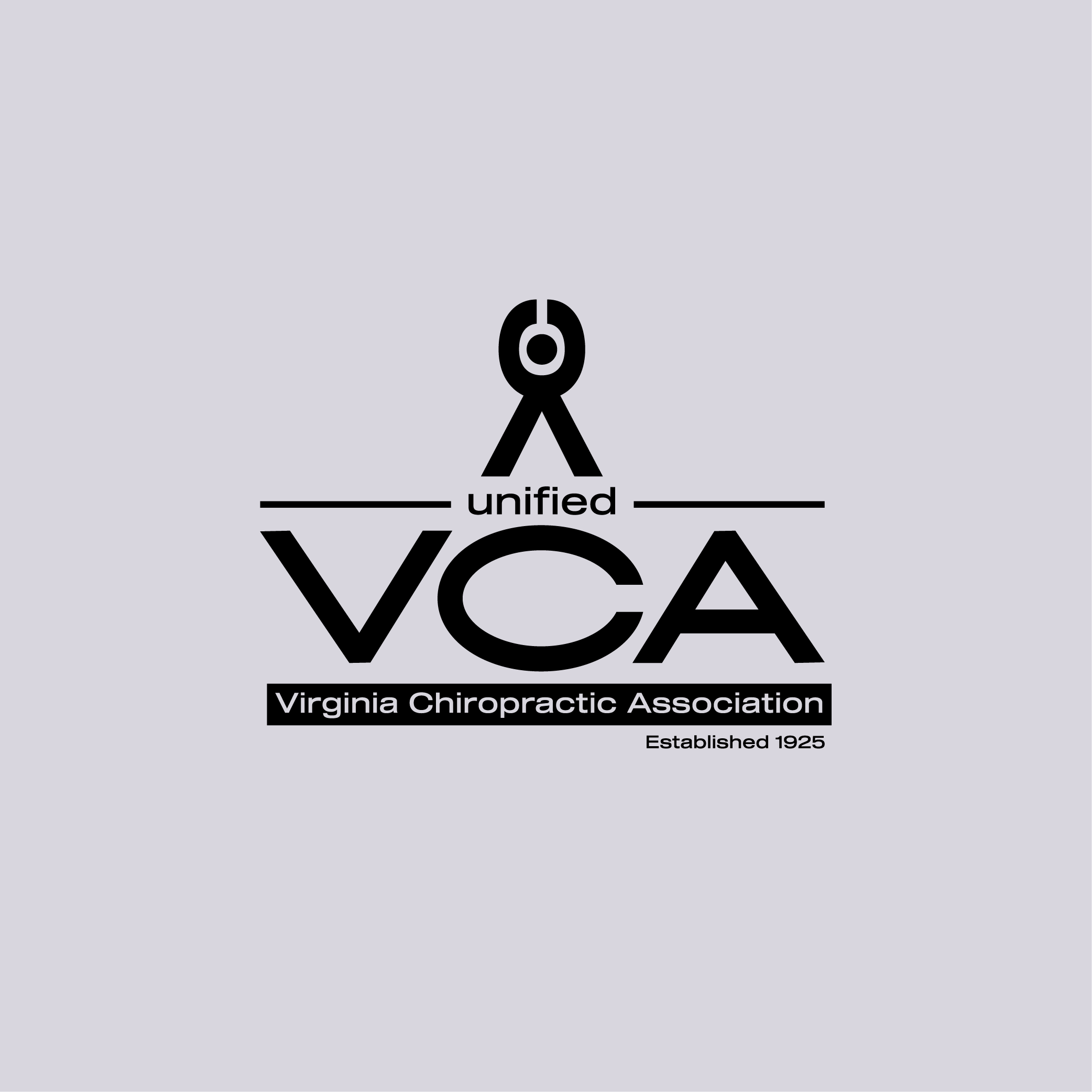 Logo Design by Chris Robertson for Virginia Chiropractic Association (dba Unified Virginia Chiropractic Association, Unified VCA, UVCA) | Design #23784458