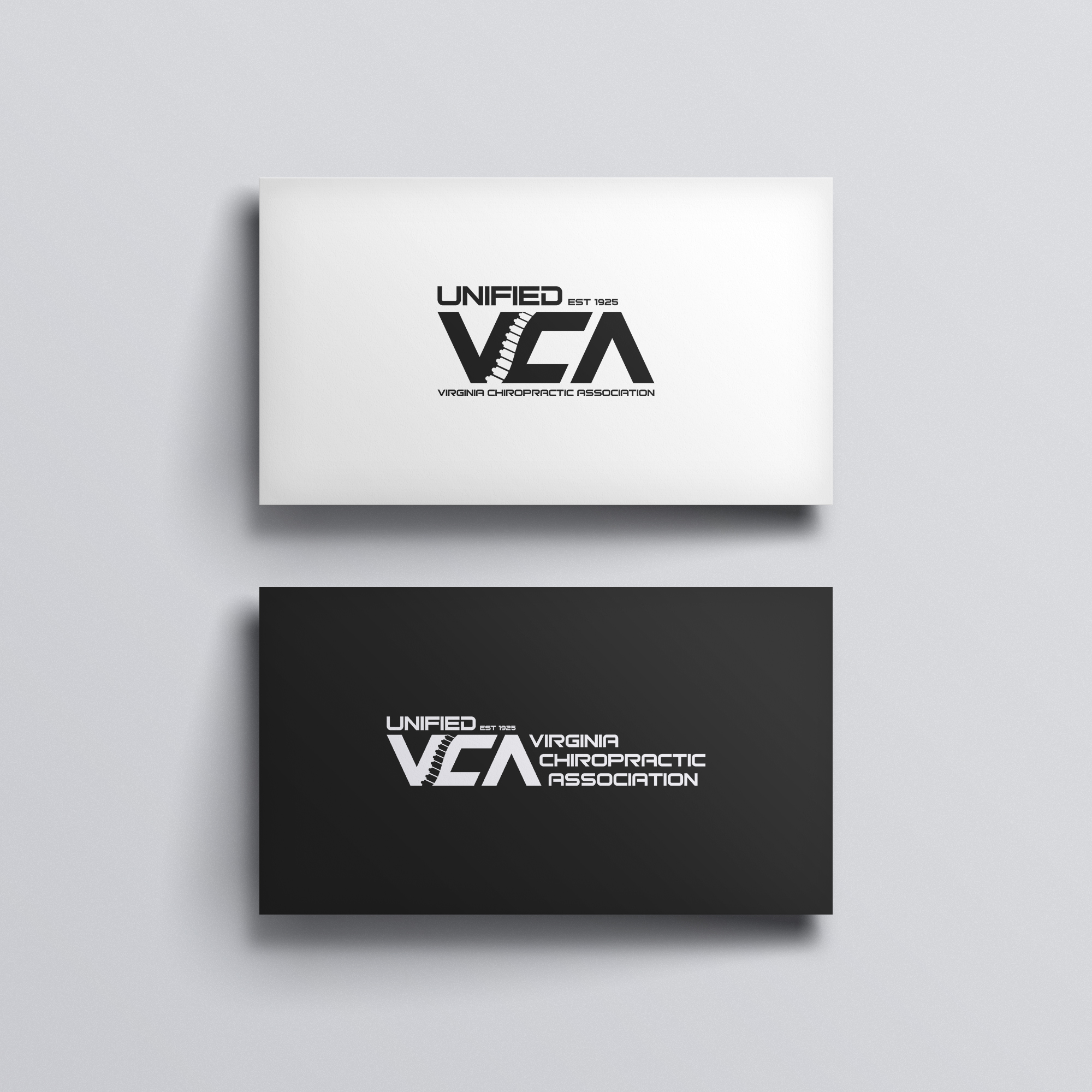 Logo Design by aquabomb26 for Virginia Chiropractic Association (dba Unified Virginia Chiropractic Association, Unified VCA, UVCA) | Design #23691943