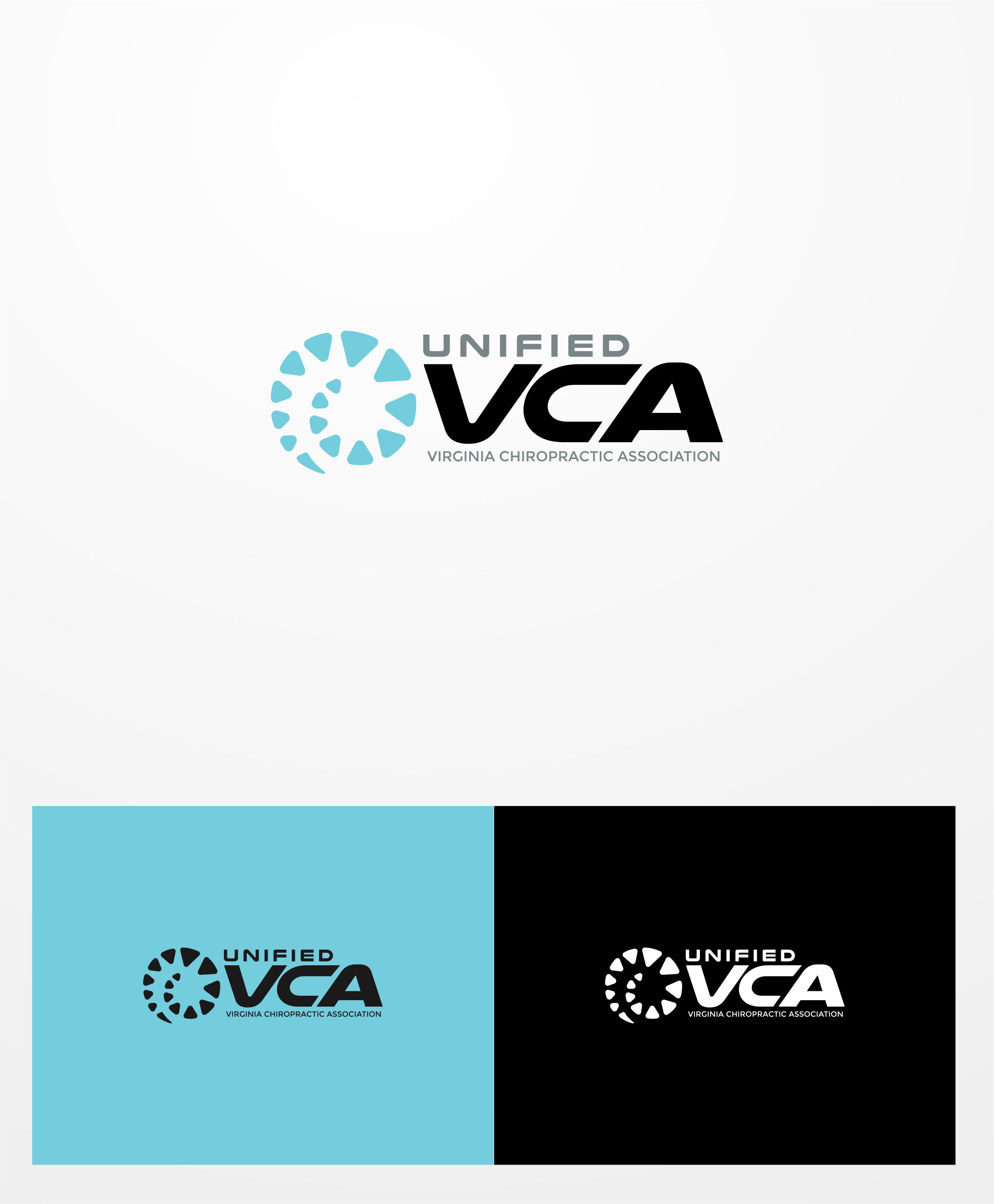 Logo Design by ace_art™ for Virginia Chiropractic Association (dba Unified Virginia Chiropractic Association, Unified VCA, UVCA) | Design #24141970