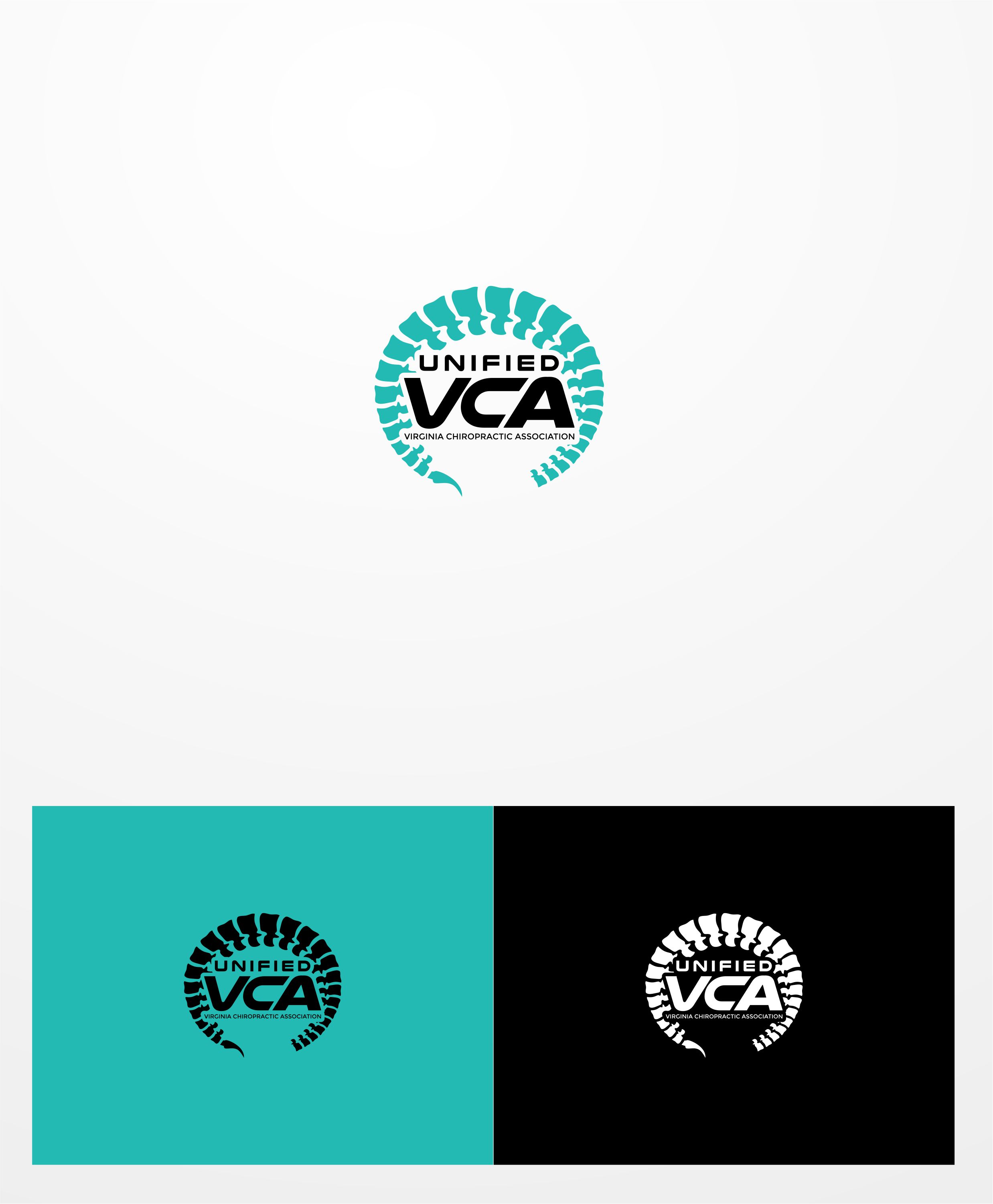 Logo Design by ace_art™ for Virginia Chiropractic Association (dba Unified Virginia Chiropractic Association, Unified VCA, UVCA) | Design #24141973