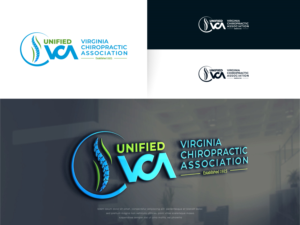 Logo Design by artcircles for Virginia Chiropractic Association (dba Unified Virginia Chiropractic Association, Unified VCA, UVCA) | Design #23713648