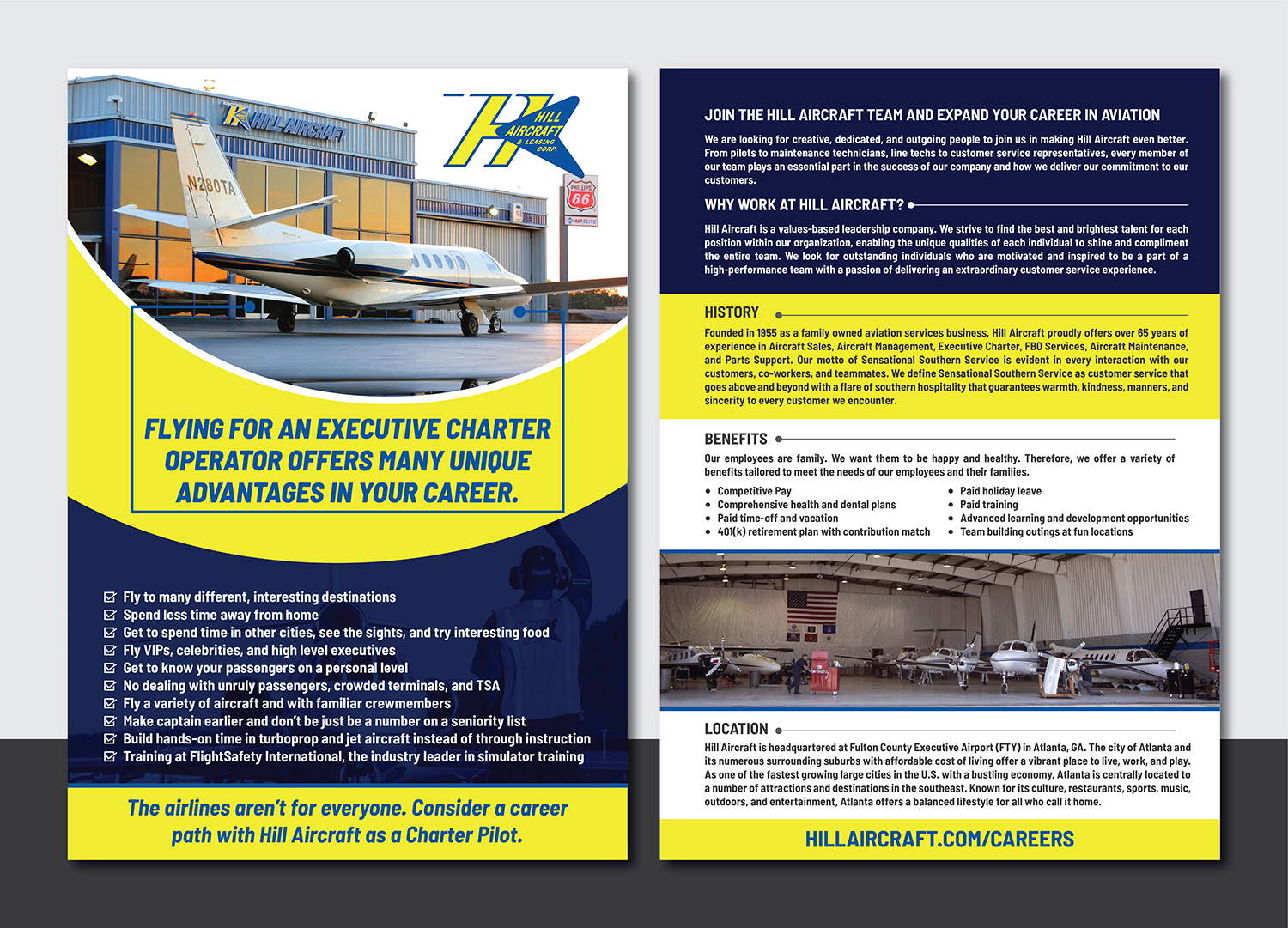 Design de Flyer par Deziners Zone pour Hill Aircraft | Design #23708470