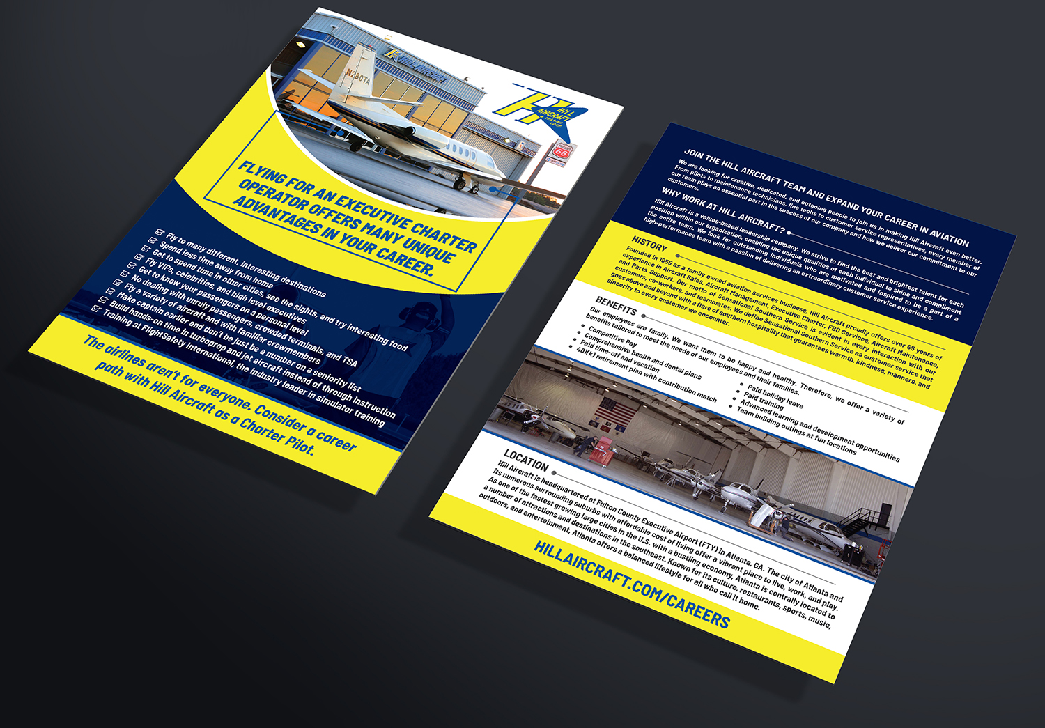 Flyer Design by Deziners Zone for Hill Aircraft | Design #23708471