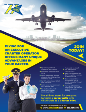 Design de Flyer par rkailas pour Hill Aircraft | Design : #23705010