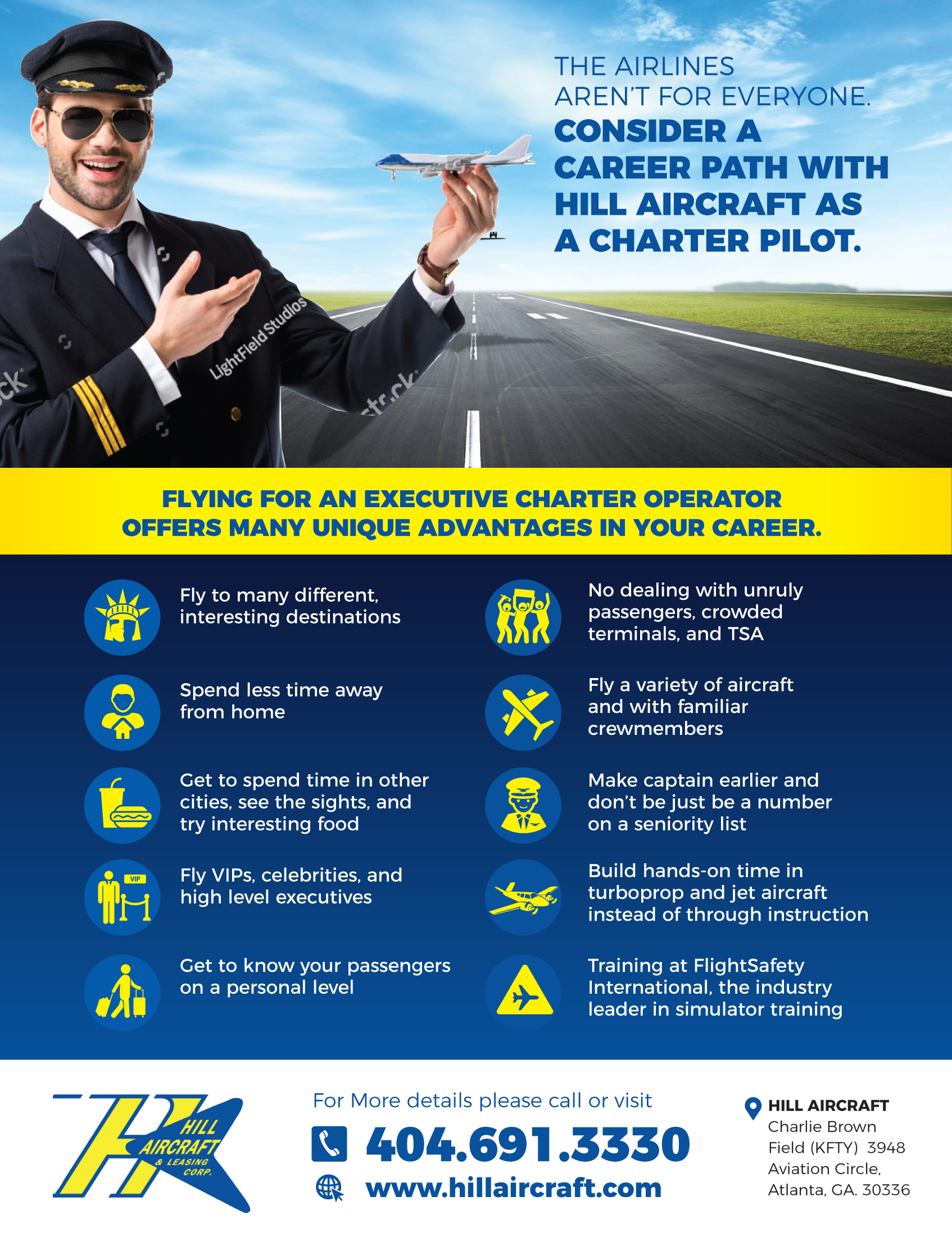 Flyer Design by rkailas for Hill Aircraft | Design #23707731