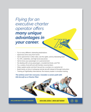 Flyer Design by atularts for Hill Aircraft | Design: #23711537