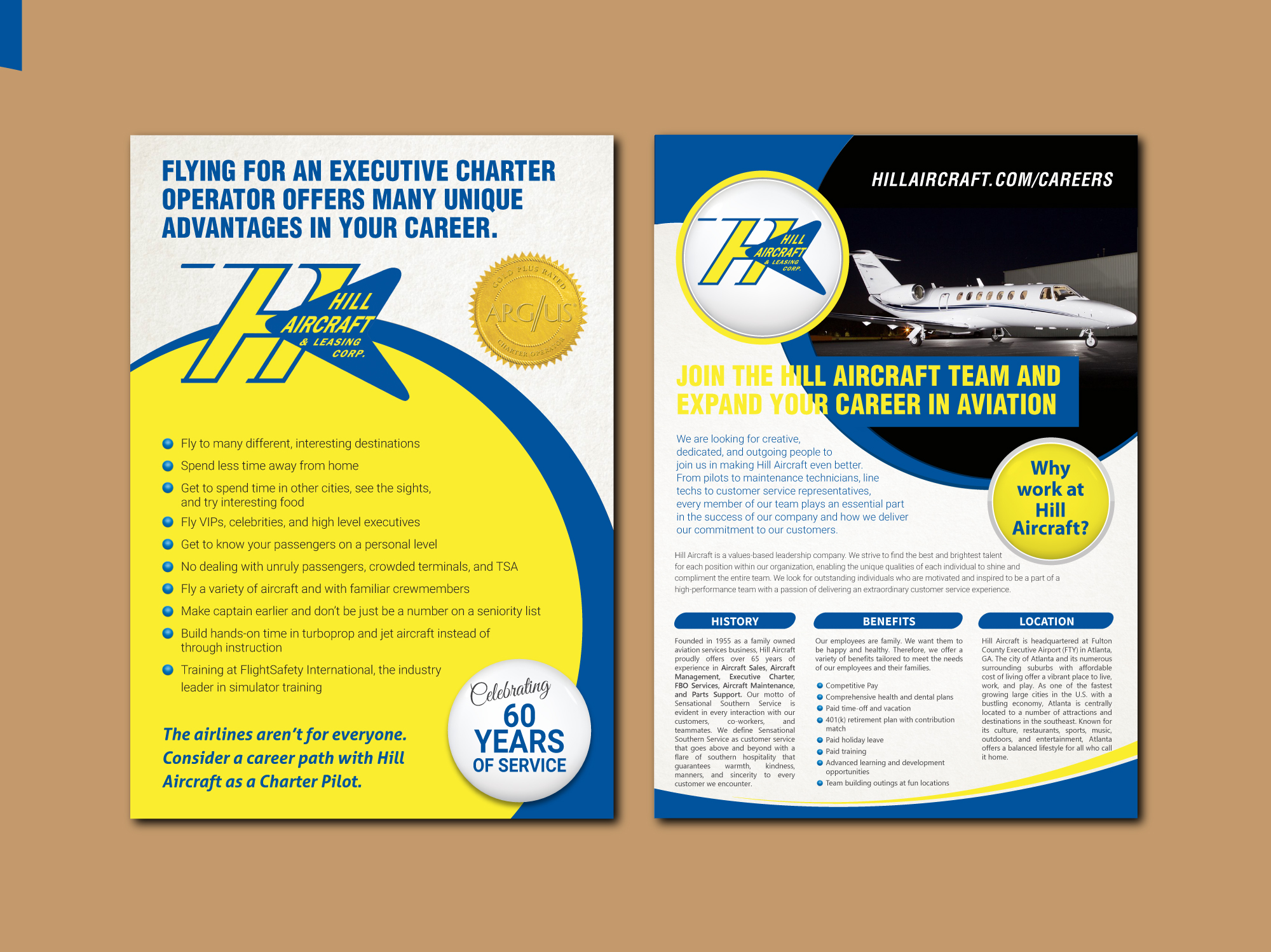 Flyer Design by meet007 for Hill Aircraft | Design #23708280
