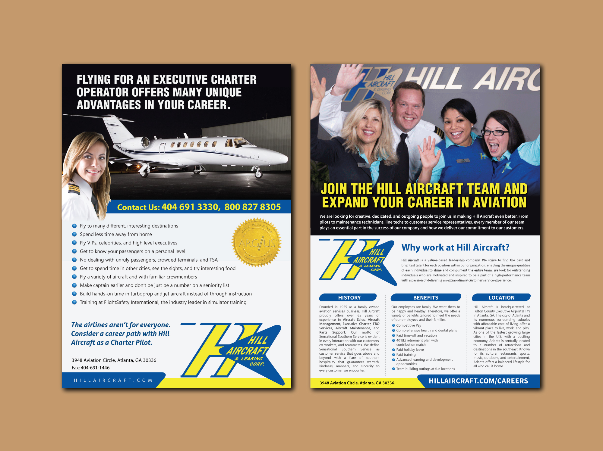 Flyer Design by meet007 for Hill Aircraft | Design #23710799