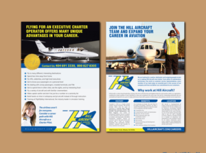 Design de Flyer par meet007 pour Hill Aircraft | Design : #23711262