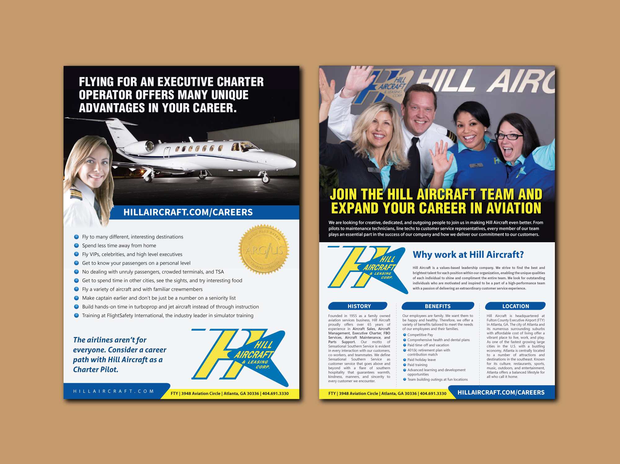 Design de Flyer par meet007 pour Hill Aircraft | Design #23711445