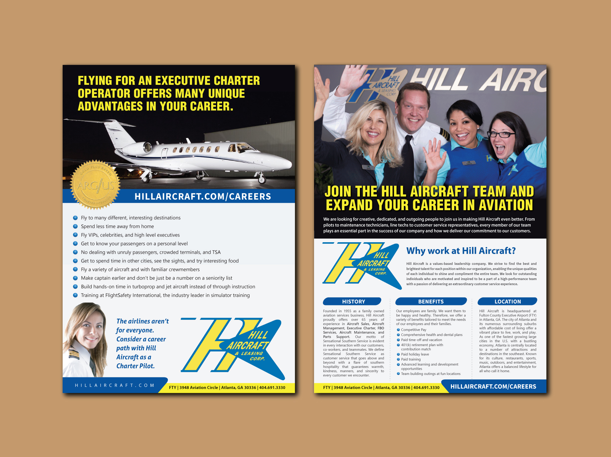 Design de Flyer par meet007 pour Hill Aircraft | Design #23711493