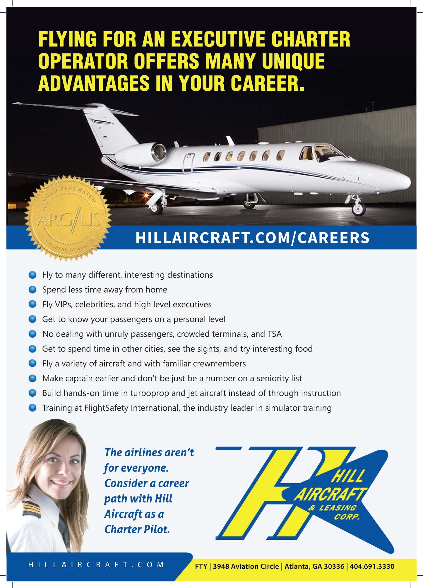 Flyer Design by meet007 for Hill Aircraft | Design #23712325