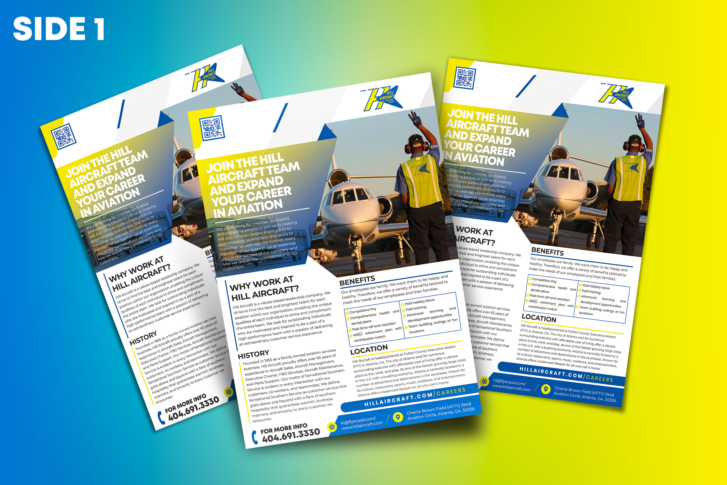 Flyer Design by HeshanKavinda for Hill Aircraft | Design #23709178
