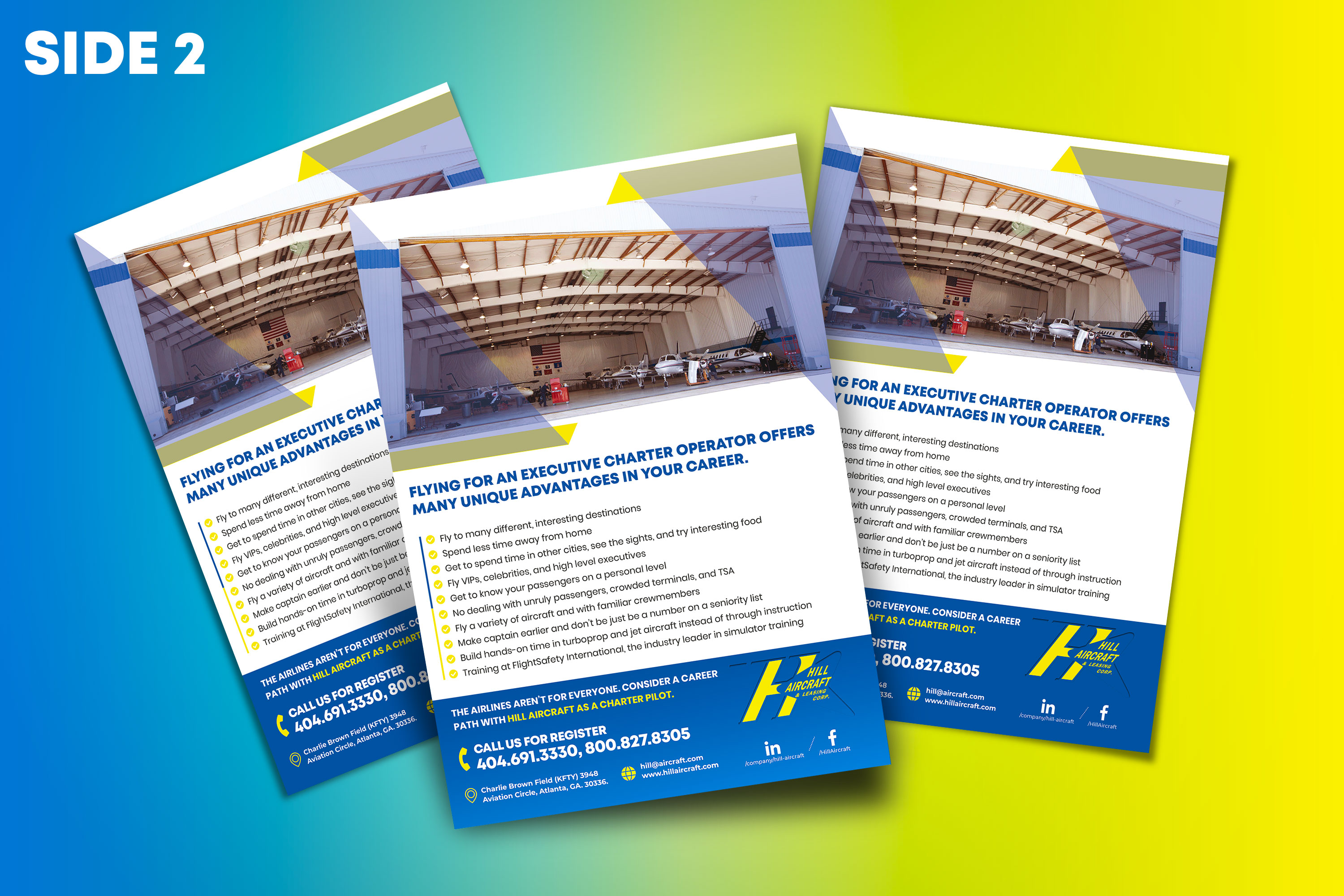 Flyer Design by HeshanKavinda for Hill Aircraft | Design #23710369