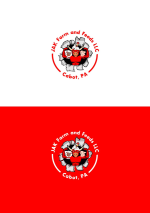 Logo Design by Praza for JAK Farm and Feeds LLC | Design: #23699146