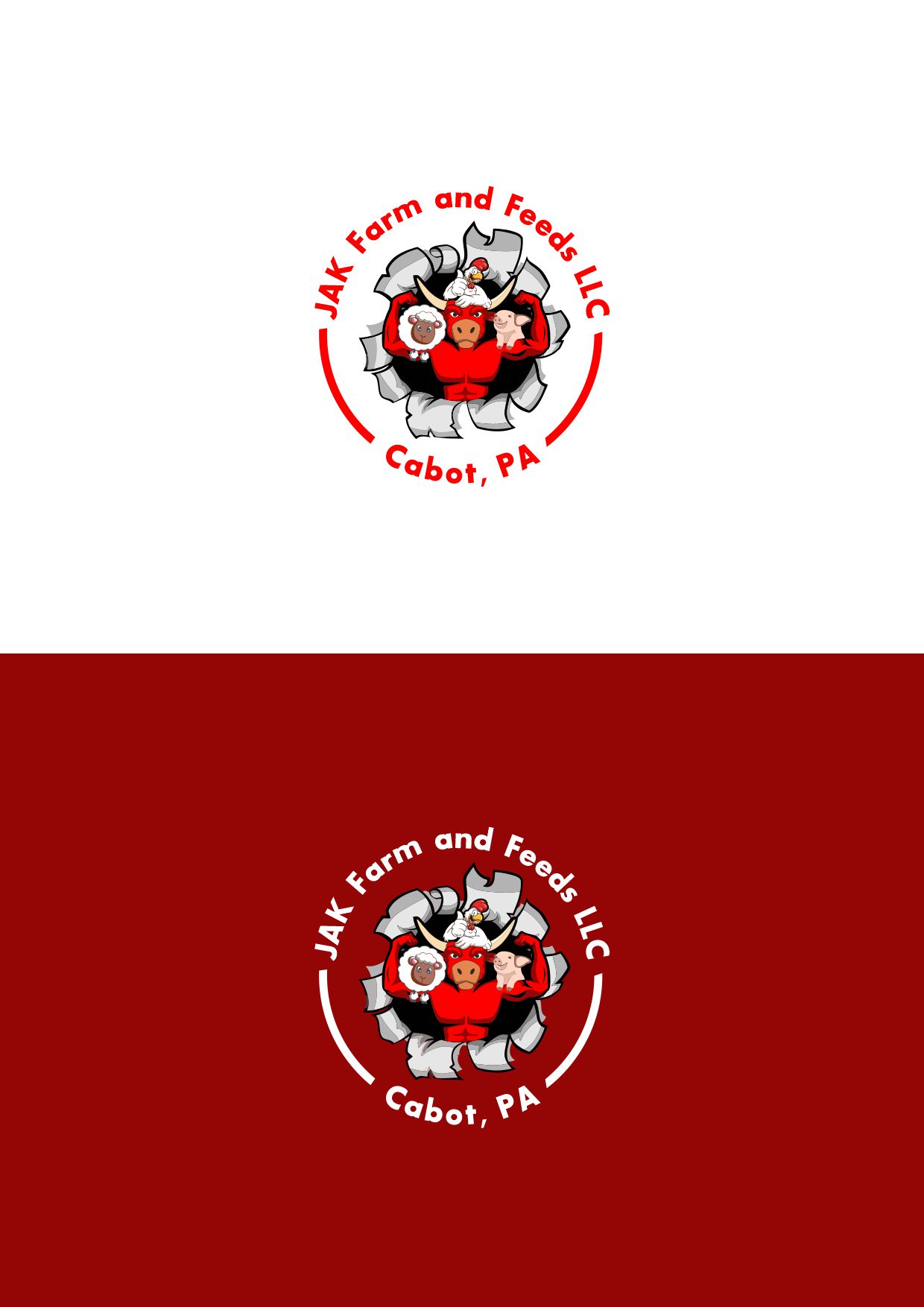 Logo Design by Praza for JAK Farm and Feeds LLC | Design #23711772