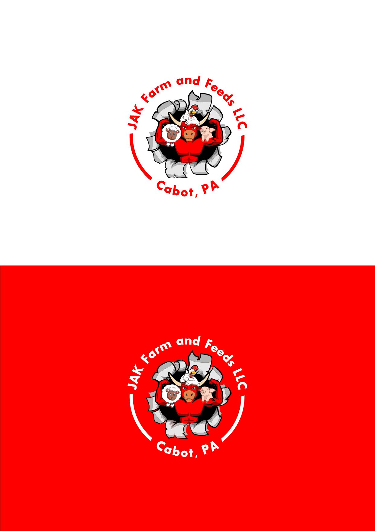 Diseño de Logo por Praza para JAK Farm and Feeds LLC | Diseño #23767258
