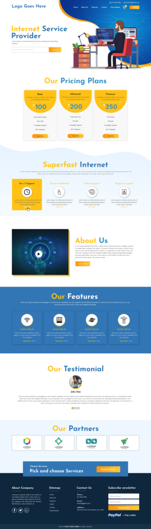 Internet Solutions Provider Website | Web Design by sai.designer87