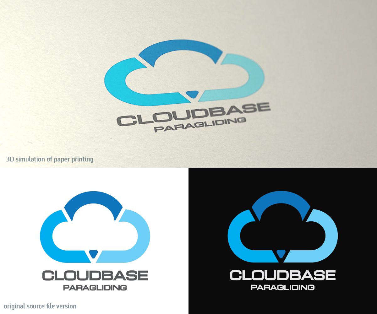 Logo Design by Anthony for Cloudbase Paragliding | Design #3057473