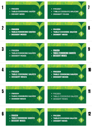 Aisle signage for supermarket | Graphic Design by 10Design